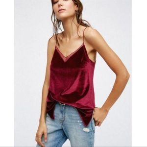 Free People Ted Velvet Top